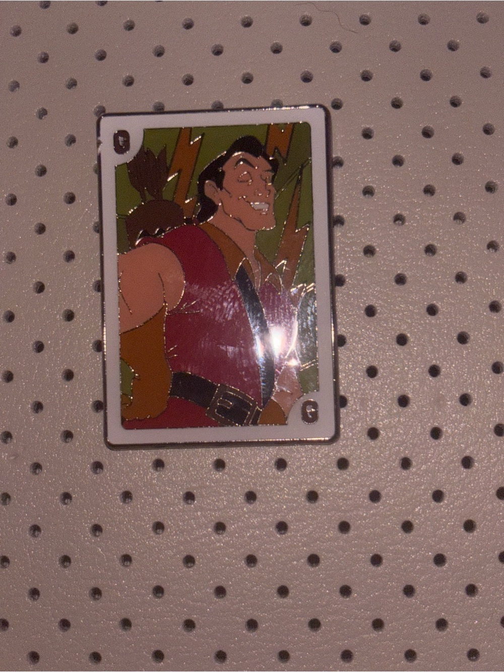 Loungefly Gaston Playing Card Enamel Pin  Disney Pin